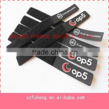 Nylon cable tie/hook and loop cable strap/magic cable tie tape