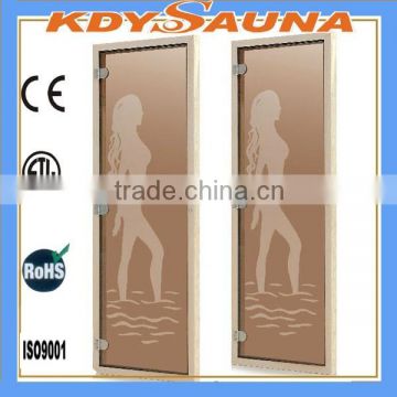 6mm thickness sauna glass door