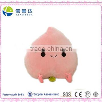 Factory price Soft Cute Plush Peach Pillow