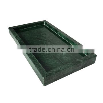 storage tray green color marble tray