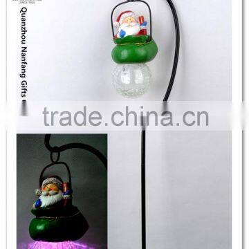 Christmas Solar Polyresin Stake