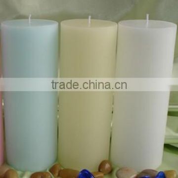 lovely pure color pillar candles