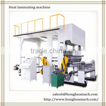 Heat laminating machine for aluminum foil and glassfibre cloth