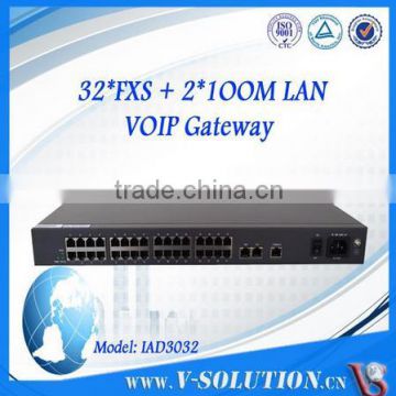 32FXS VoIP Gateway with 2FE LAN Ports Support SIP2.0 / IMS-SIP Call Protocol and Support SNMP/Web/CLI Management
