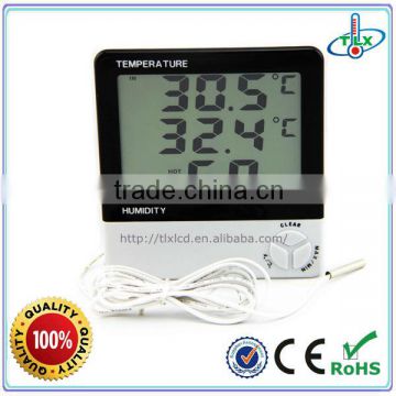 Electronic Indoor Thermometer And Humidistat, White