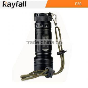 small size cree R3 white led dimmable waterproof run flashlight