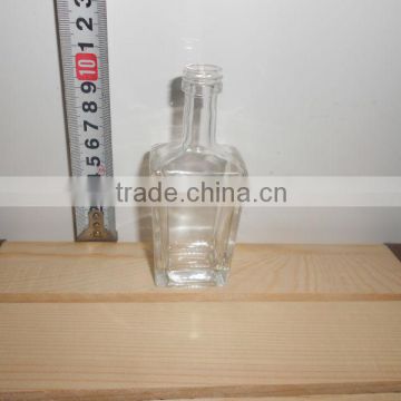 mini square glass spirit liquor bottle 50ml and 60ml for promotion