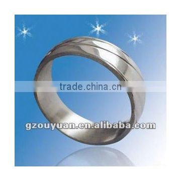 Fashionable Titanium Laser Engraved Ring