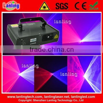Red and blue color pub laser light projector