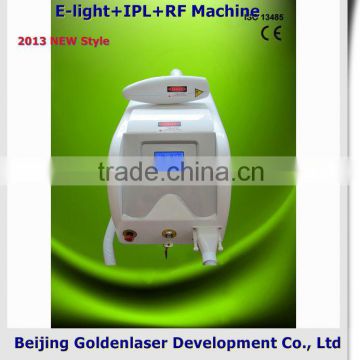 2013 New style E-light+IPL+RF machine www.golden-laser.org/ hair removal pad