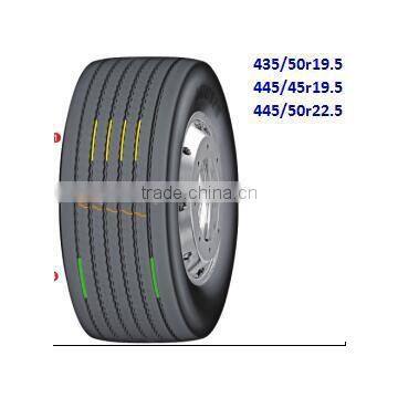 Trailer tire 435/50r19.5, 445/45r19.5, 445/50r22.5