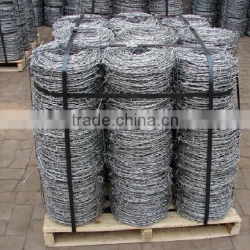high quality galvanized barbed wire (factory best price)