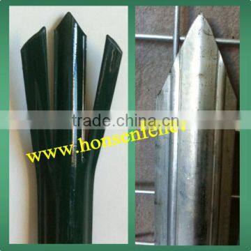 Hot dip Galvanized Steel Palisade Fence with securiy spikes