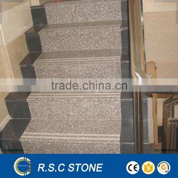 Cheap natural yellow granite stairs for sale