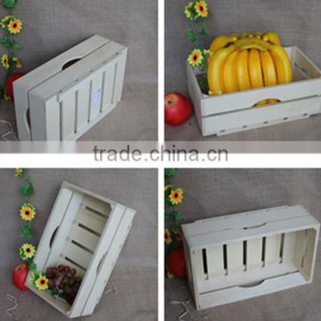Factory price natural color handmade variety use gift wooden fruit storage crates