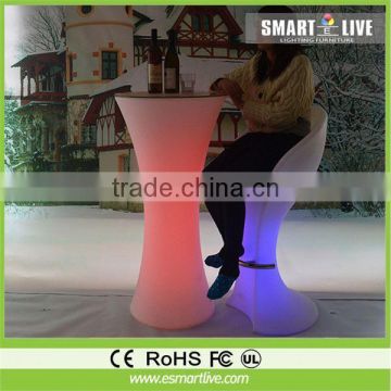 Widely Use Waterproof RGB LED Chairs And Tables For Outside Bars