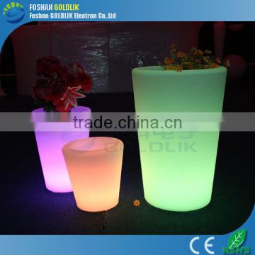 Auto Show Rechargeable RGB Multicolors LED Flower Pot Lighting