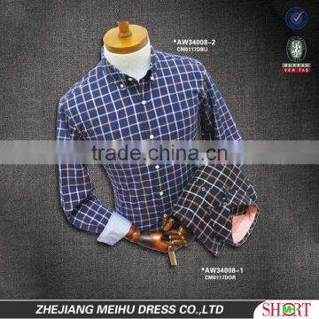 button down collar matched western plaid shirts