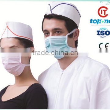 80g disposable paper forage hat,chef hat with stripe