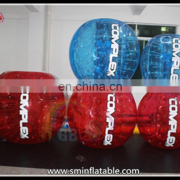Fashion pvc inflatable body bumper, soccer bubble balloon , human belly bumper ball for promotion