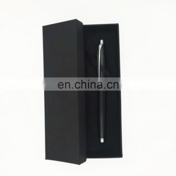 Elegant black cardboard pen package box custom logo