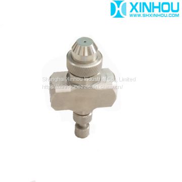 Non-adjustable spray injection Air Water atomization Nozzle