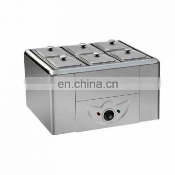 Counter Table Top 10 Pots Stainless Steel Electric Food WarmerBainMariewith Glass Top Cover
