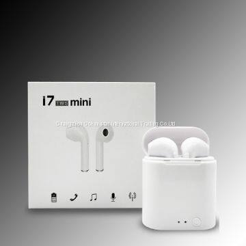 top seller Bluetooth wireless I7 Mini earphone wireless headset