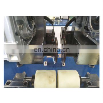 Automatic knurling machine with insertion for aluminum profile