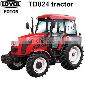 Low Price 82HP Tractor Machine/Farming Tractor with Air Conditioner Foton Lovol TD824