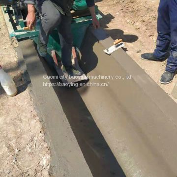 Baoying drainage ditch slipform machine/trapezoidal channel forming machine/rectangular side ditch slipform machine
