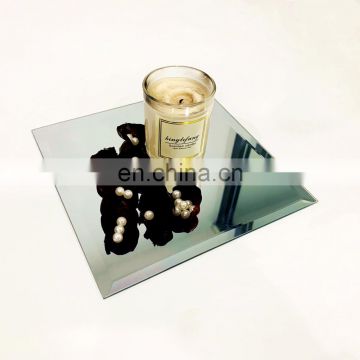 square mirror candle plate/mirror tray centerpieces table d