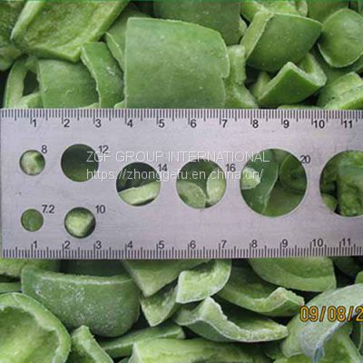 Frozen green pepper IQF