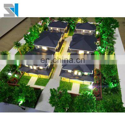 Pretty scale building model making for real estate marketing, miniature house model