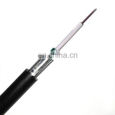 6 Cores Single Mode G652D GYXTW Aerial Outdoor Steel Wire Optical Fiber Cable Jelly-Filled GYXTW Outdoor Fiber cable