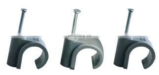 Plastic Cable Clip With Steel Nail