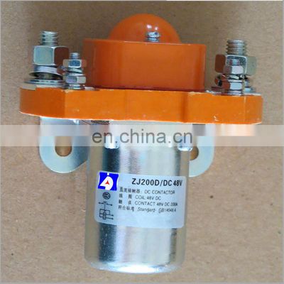 200A 48V DC Contactor with Auxiliary Contacts