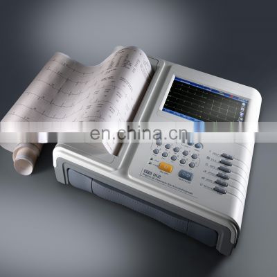 Lepu  7 inches ECG-1112M Digital electrocardiograph ecg 12 standard channel/Leads