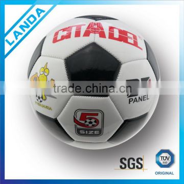 customize your own PVC machine sititched soccer ball logo design for sale