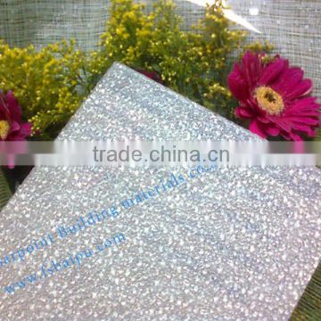 Clear PC diamond embossed sheet