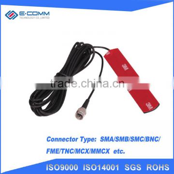 Best price 3dbi GSM GPRS SMA male plug patch antenna 3M RG174 cable UHF VHF FPV