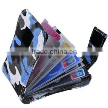 hot sale canvas camouflage promotional card holder