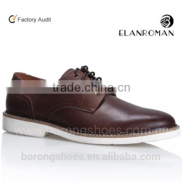 Fashion flat genuine handmade men leather shoes New European business casual shoes men