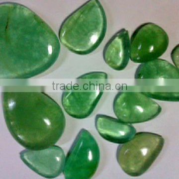 Green Fluorite Gemstone Cabochons