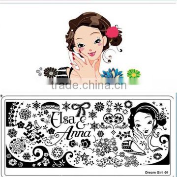 2015 new Dream Gril nail stamping plates
