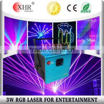 High power 3w RGB pink disco laser light for pub laser show