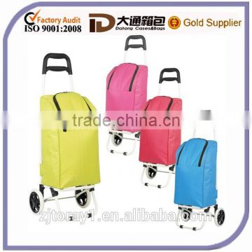 Large Collapsible Lightweight Folding Shopping Insulated Trolley Cooler Bag With Wheels
