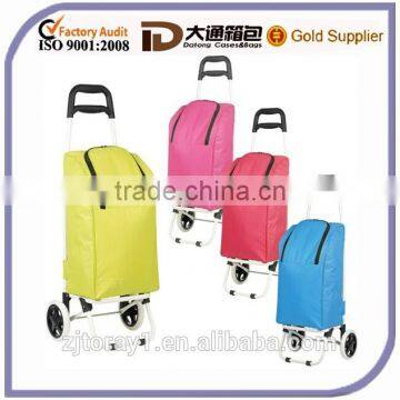 Large Collapsible Lightweight Folding Shopping Insulated Trolley Cooler Bag With Wheels