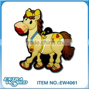 Cartoon horse souvenir pvc magnet