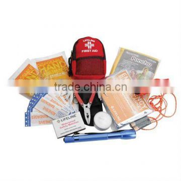 Assorsted tools Usefull Outdoor Medical Kit/ Travel First Aid Kit (with poncho, compass
